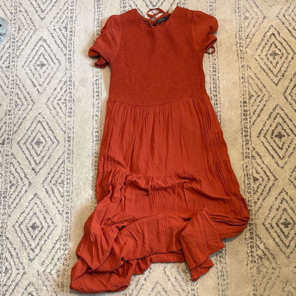 Chic Rust Dress